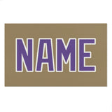 Custom Light Khaki Light Purple Beach Towel