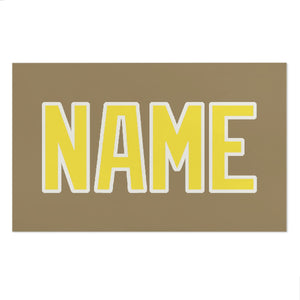 Custom Light Khaki Light Yellow Beach Towel