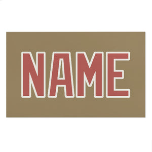 Custom Light Khaki Copper Rose Beach Towel