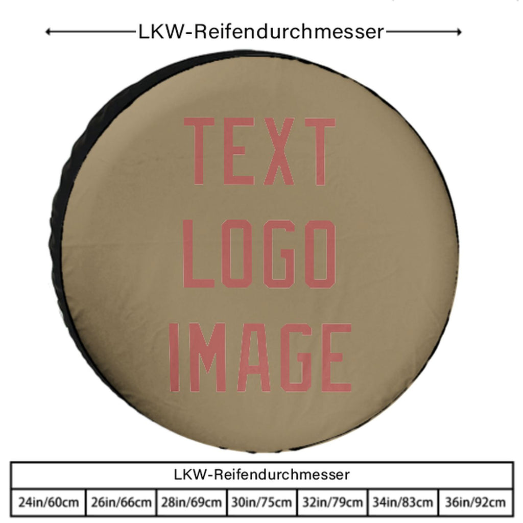 Custom Light Khaki Copper Rose Truck Tires