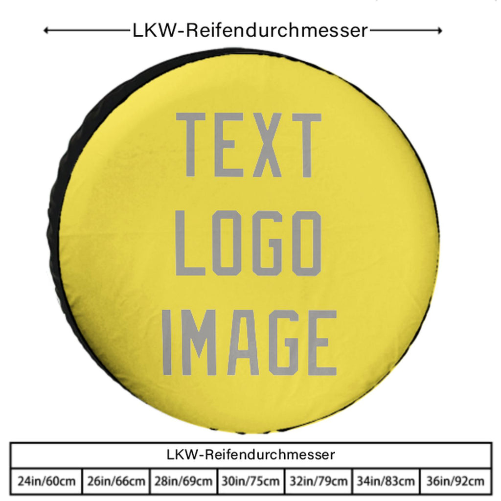 Custom Light Yellow Gray Truck Tires