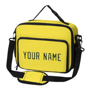 Custom Light Yellow Dark Green Lunch Bag