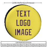 Custom Light Yellow Purple Truck Tires