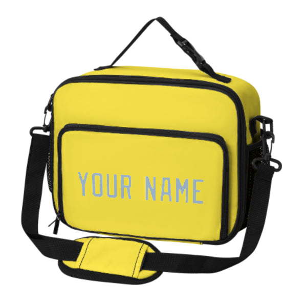 Custom Light Yellow Light Blue Lunch Bag