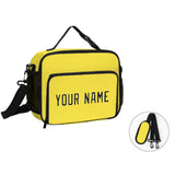 Custom Light Yellow Navy Lunch Bag