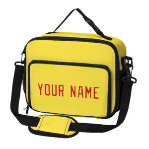Custom Light Yellow Orange Red Lunch Bag