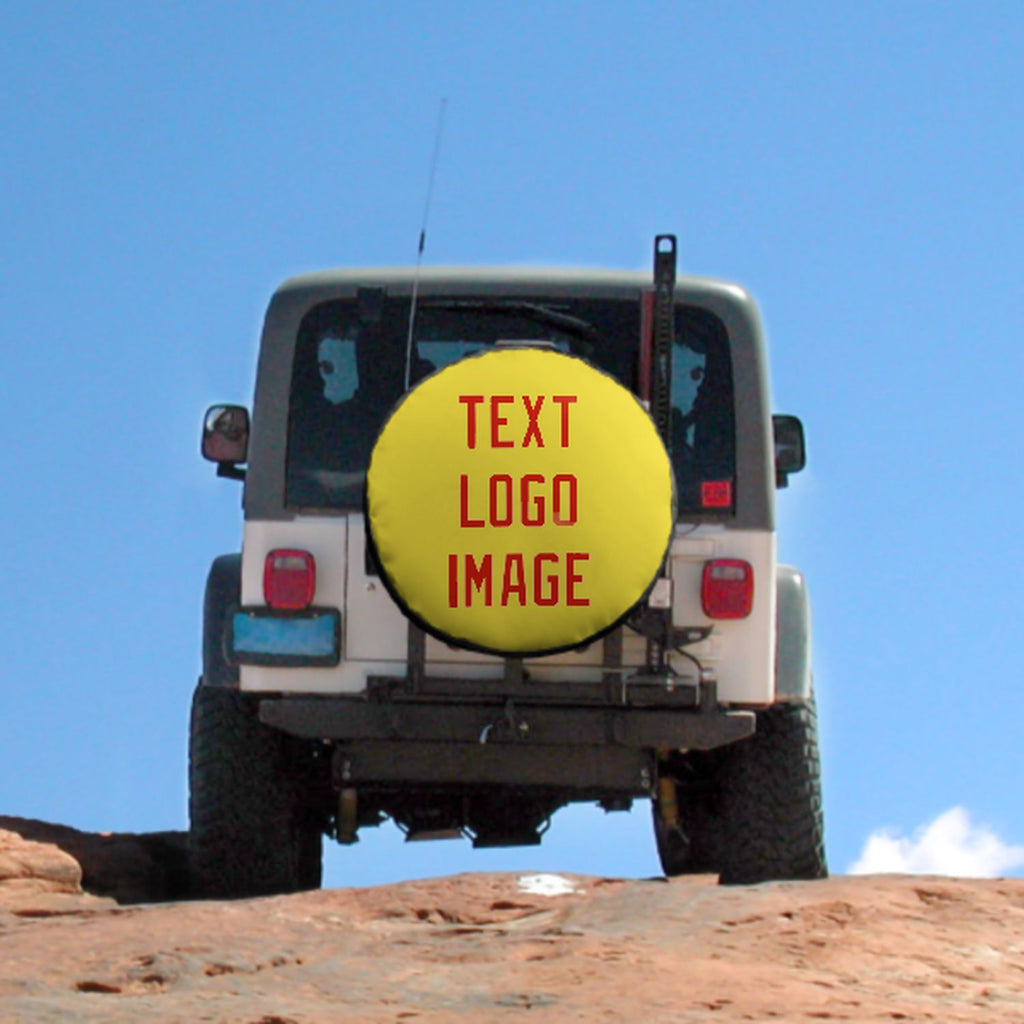 Custom Light Yellow Orange Red Truck Tires