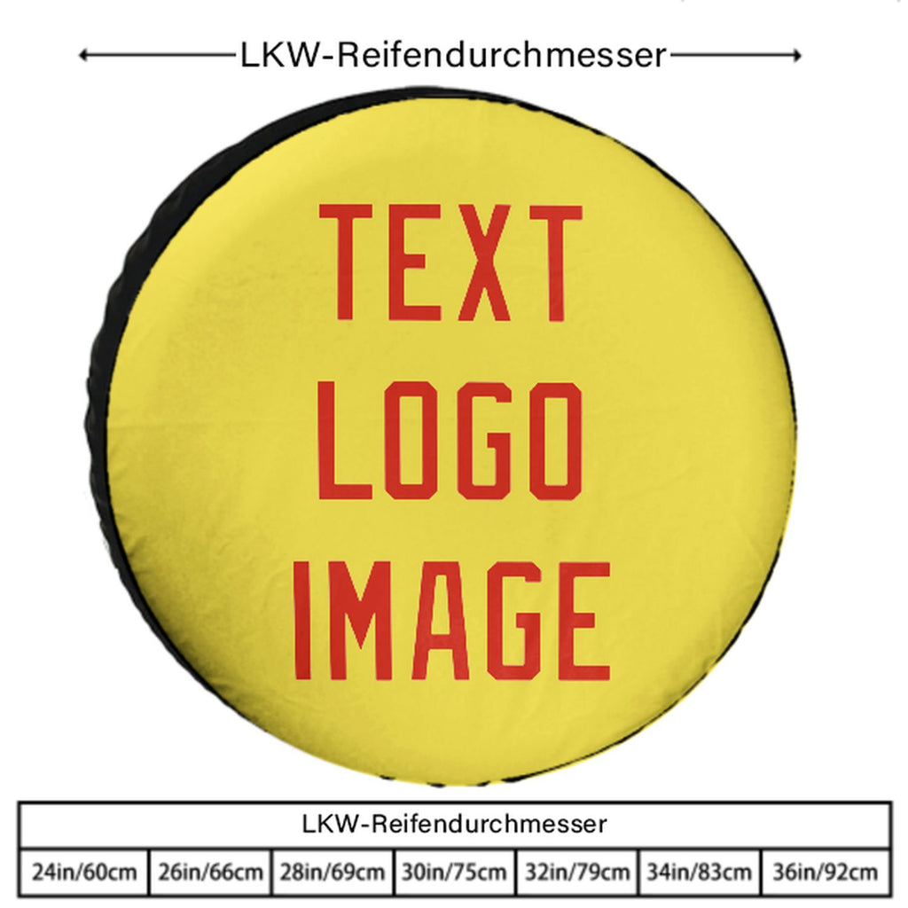 Custom Light Yellow Orange Red Truck Tires