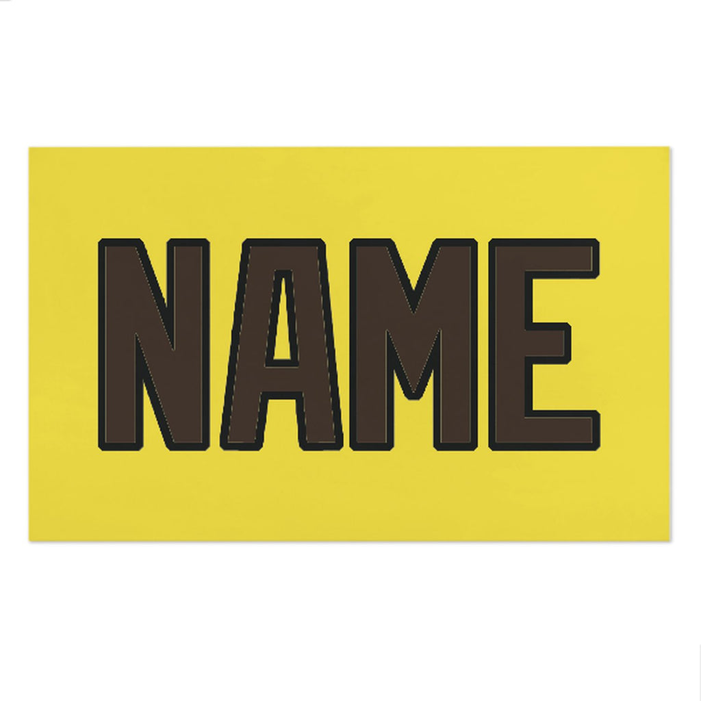 Custom Light Yellow Brown Beach Towel