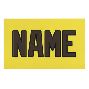 Custom Light Yellow Brown Beach Towel