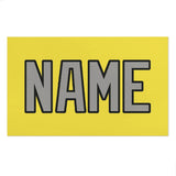 Custom Light Yellow Gray Beach Towel