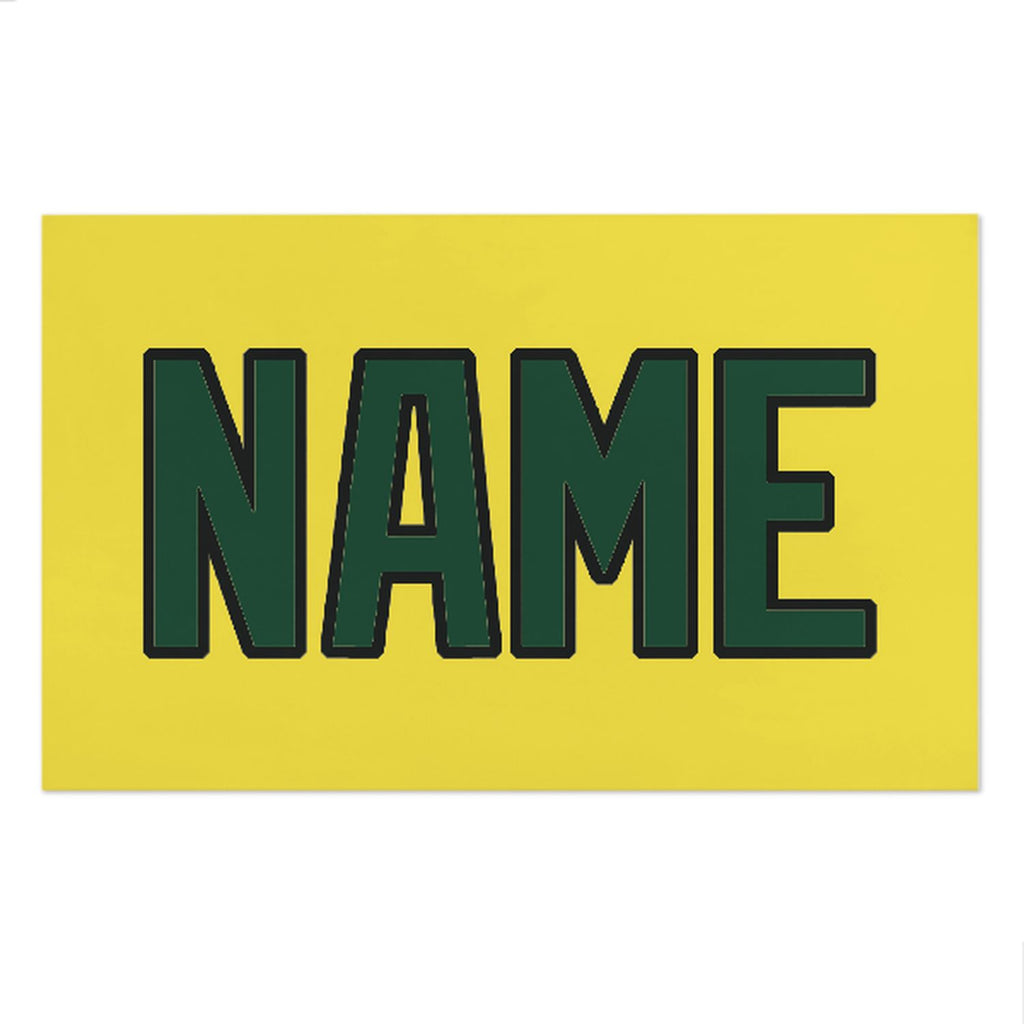 Custom Light Yellow Green Beach Towel