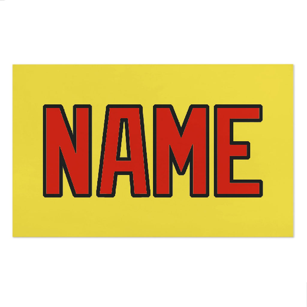 Custom Light Yellow Orange Red Beach Towel