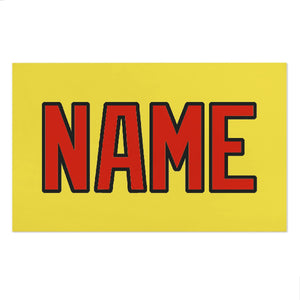 Custom Light Yellow Orange Red Beach Towel