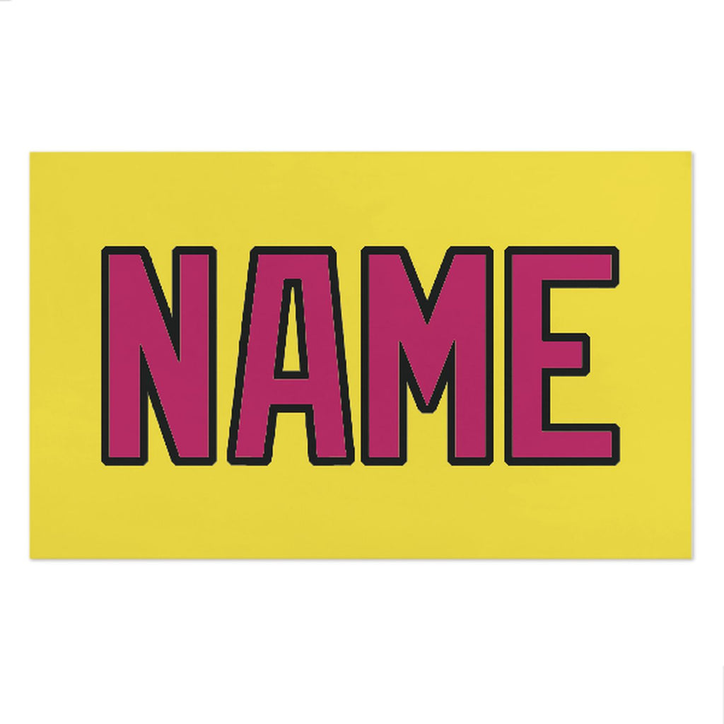 Custom Light Yellow Pink Beach Towel