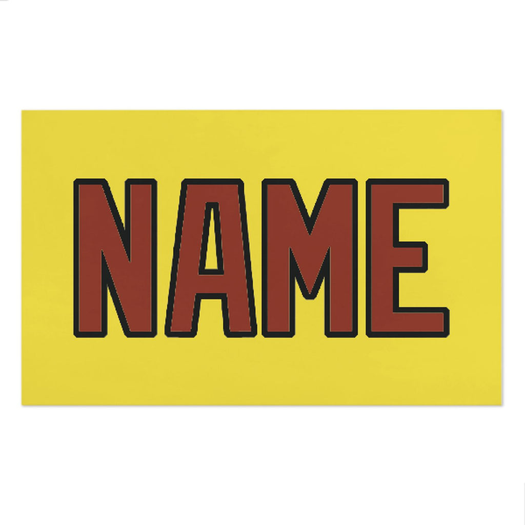 Custom Light Yellow Coral Red Beach Towel