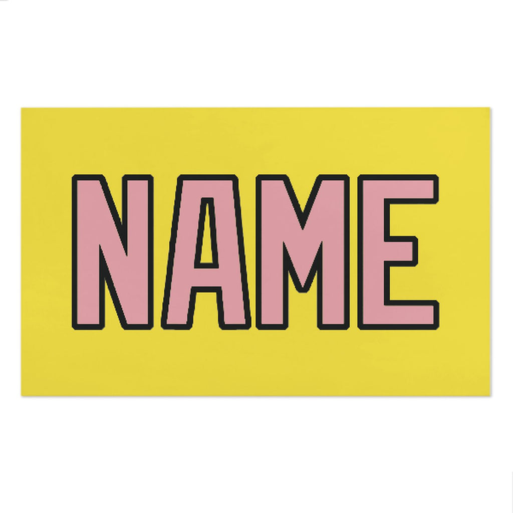 Custom Light Yellow Light Pink Beach Towel