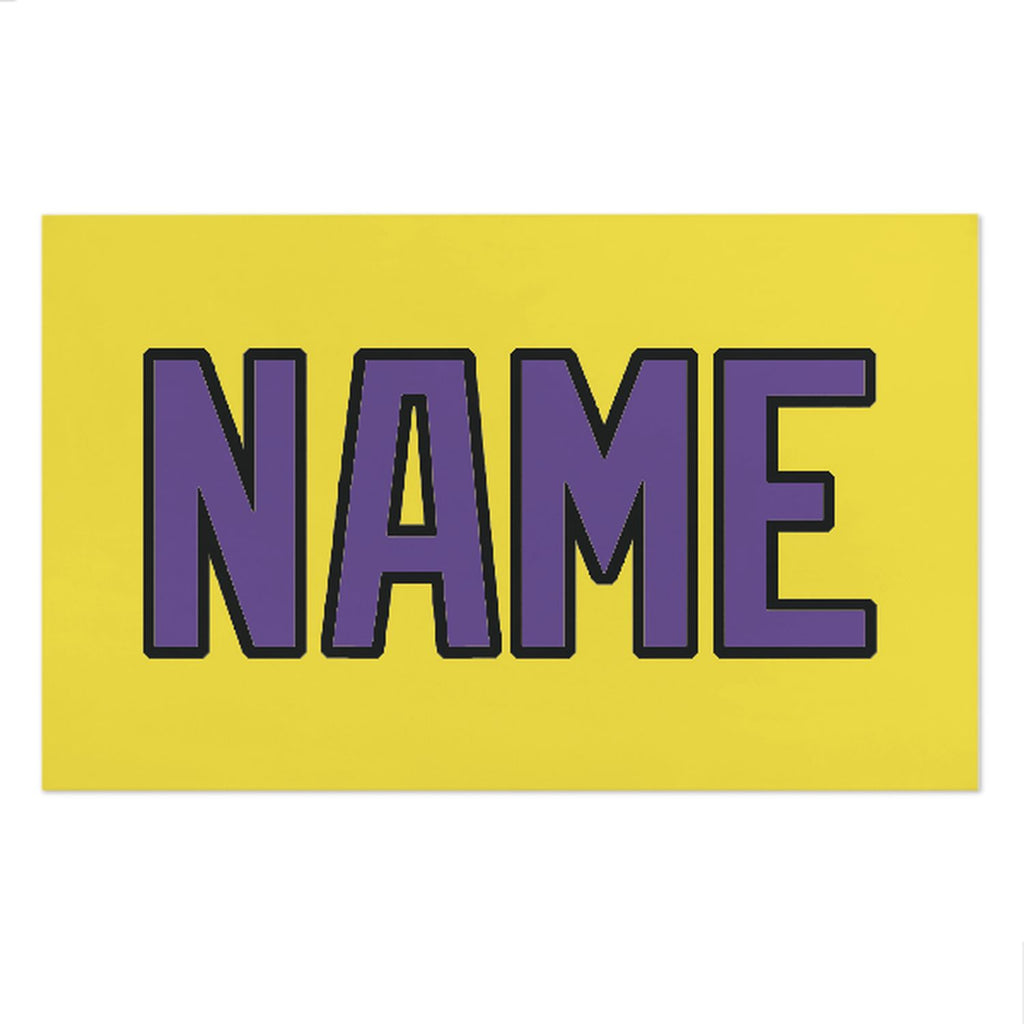 Custom Light Yellow Light Purple Beach Towel