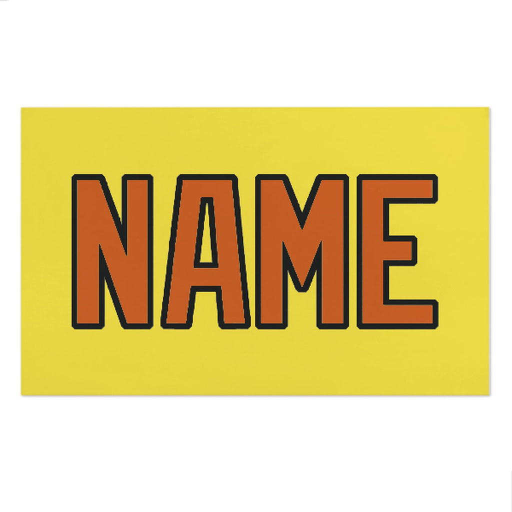 Custom Light Yellow Orange Beach Towel