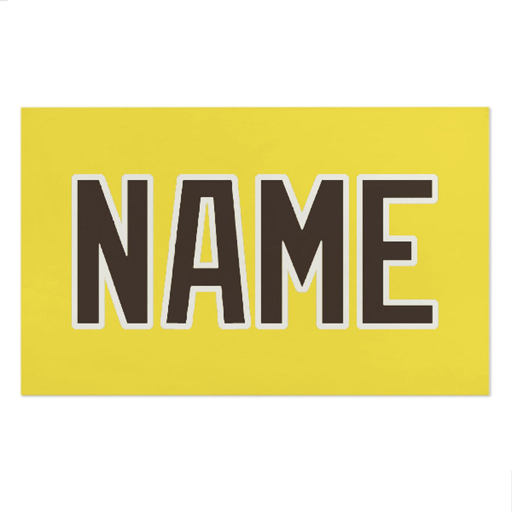 Custom Light Yellow Brown Beach Towel