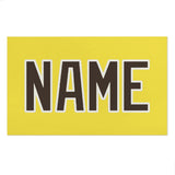 Custom Light Yellow Brown Beach Towel