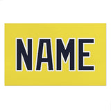 Custom Light Yellow Navy Beach Towel