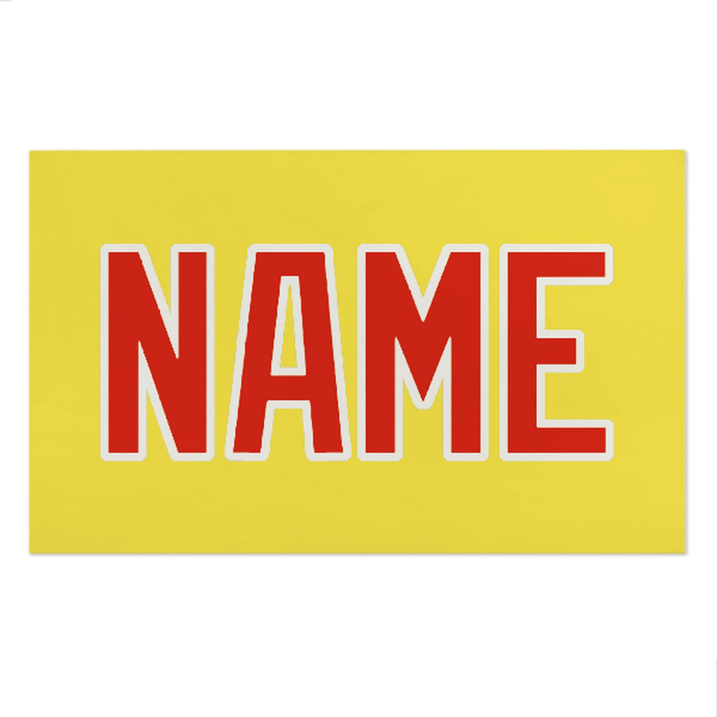 Custom Light Yellow Orange Red Beach Towel