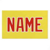 Custom Light Yellow Orange Red Beach Towel