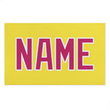 Custom Light Yellow Pink Beach Towel