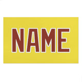 Custom Light Yellow Coral Red Beach Towel