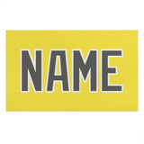 Custom Light Yellow Dark Grey Beach Towel