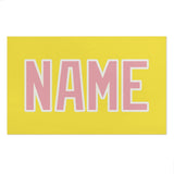 Custom Light Yellow Light Pink Beach Towel