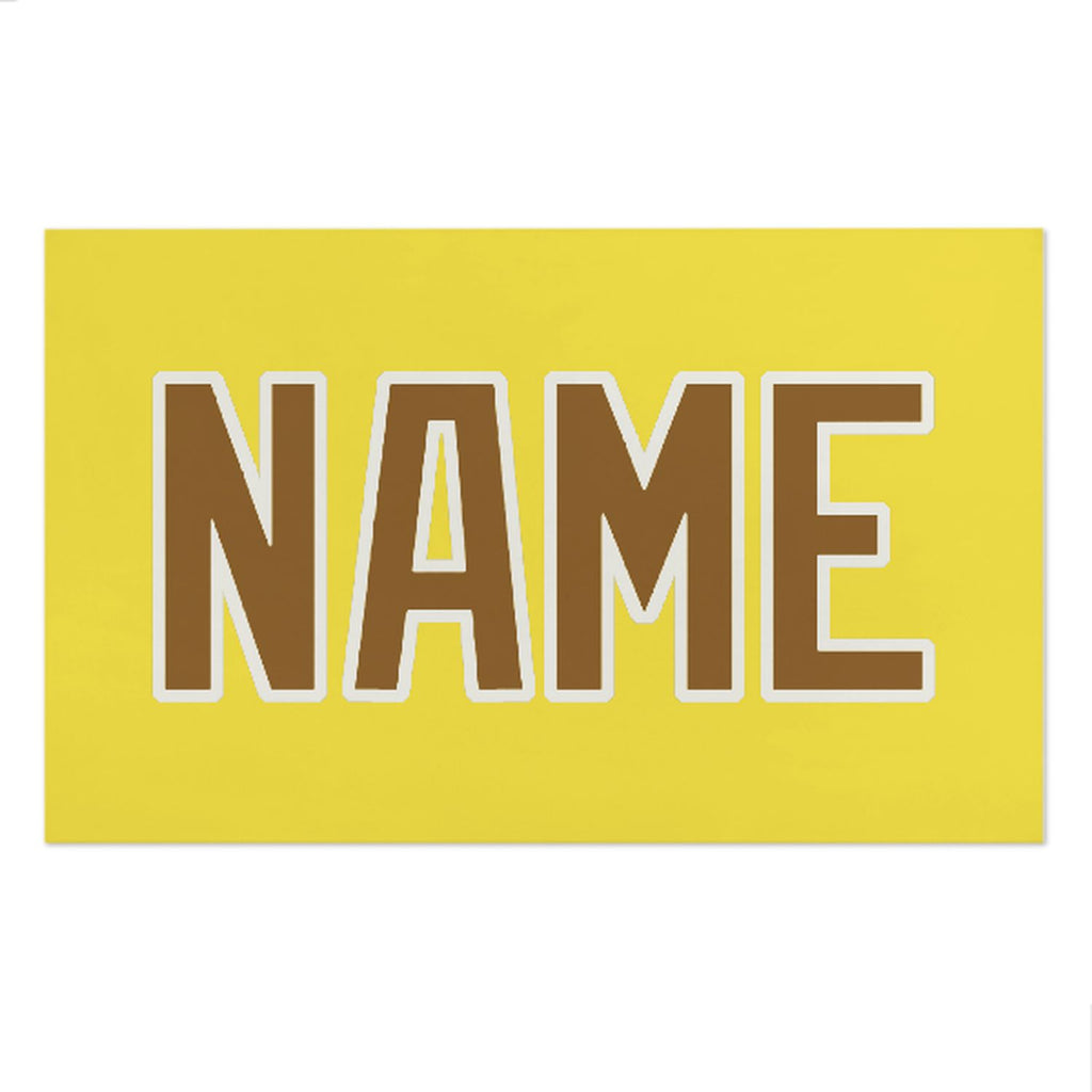 Custom Light Yellow Khaki Beach Towel