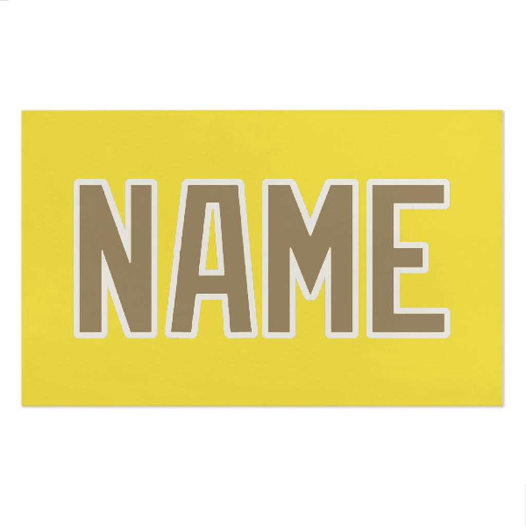 Custom Light Yellow Light Khaki Beach Towel