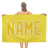 Custom Light Yellow Gold Beach Towel