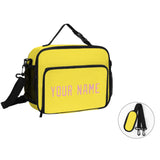 Custom Light Yellow Light Pink Lunch Bag