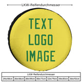 Custom Light Yellow Emerald Green Truck Tires