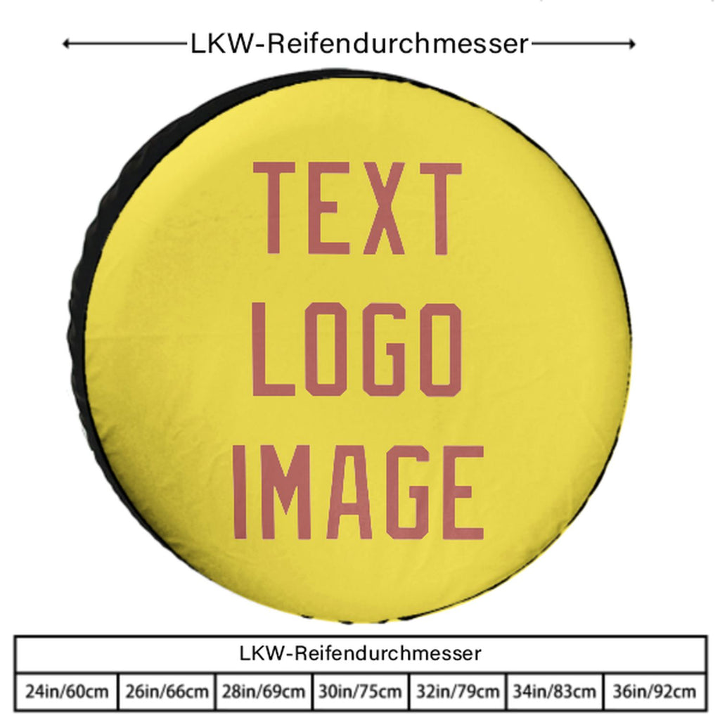 Custom Light Yellow Copper Rose Truck Tires