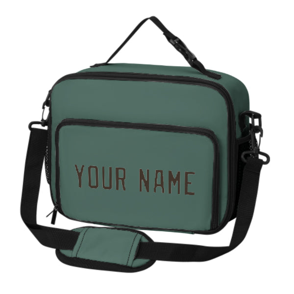 Custom Blue Green Brown Lunch Bag