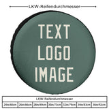 Custom Blue Green Cream Truck Tires