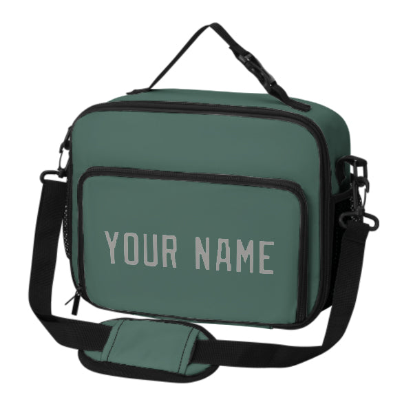 Custom Blue Green Gray Lunch Bag