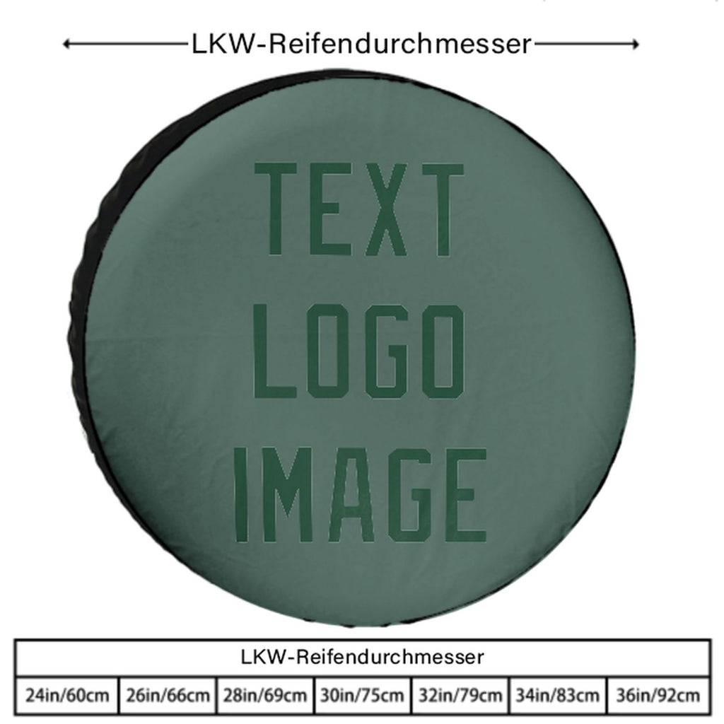 Custom Blue Green Green Truck Tires