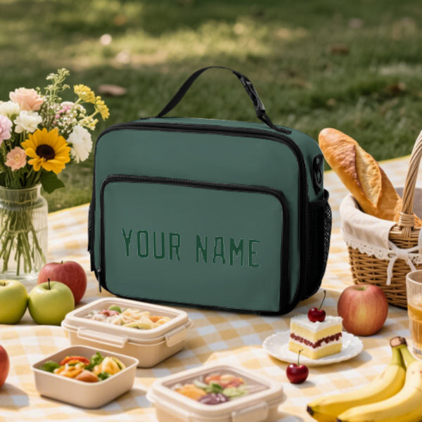 Custom Blue Green Green Lunch Bag