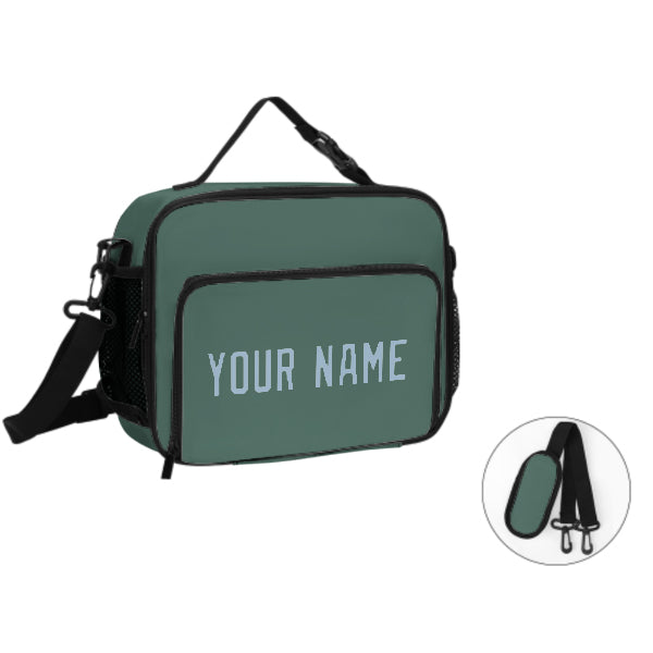 Custom Blue Green Light Blue Lunch Bag