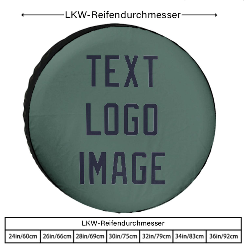 Custom Blue Green Navy Truck Tires