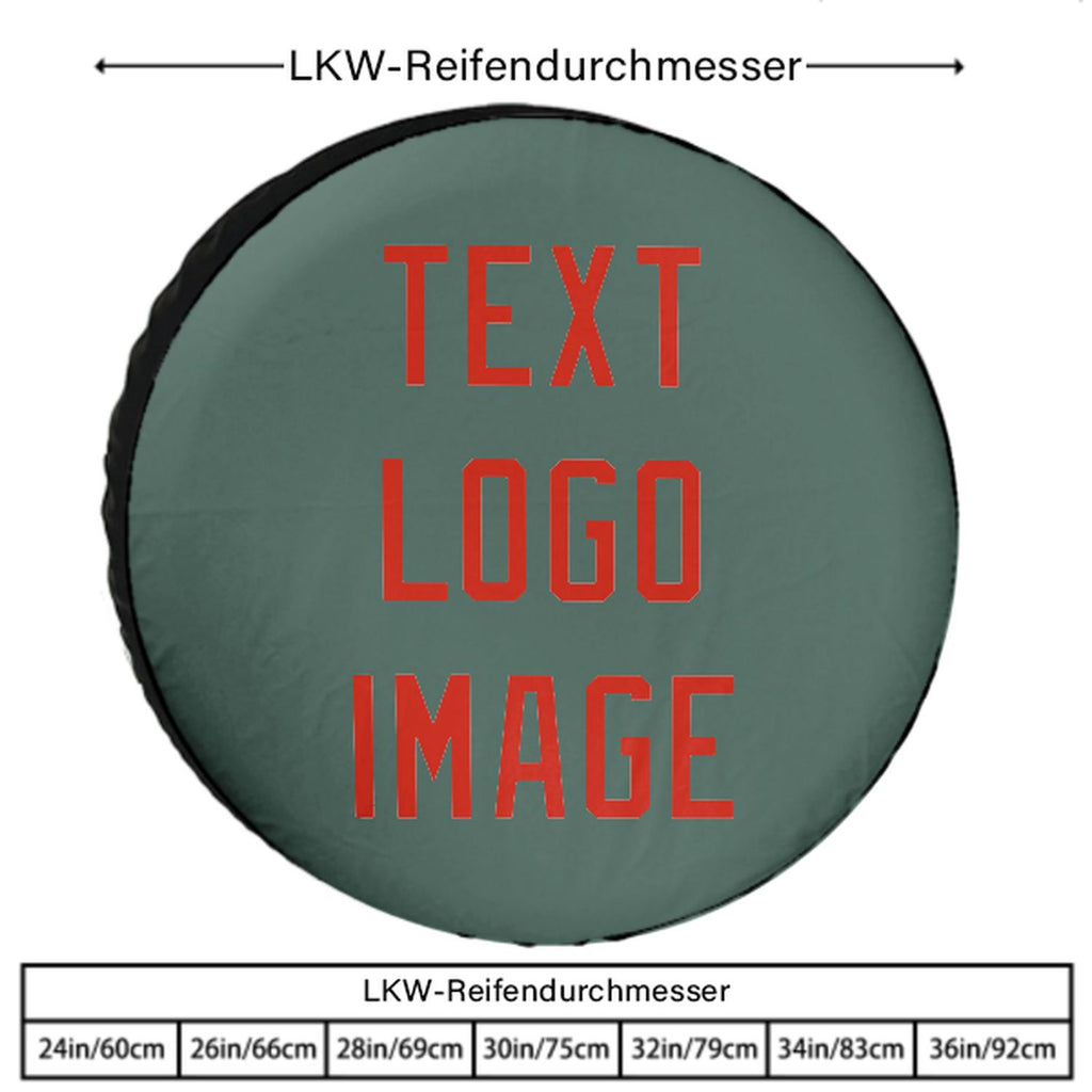 Custom Blue Green Orange Red Truck Tires