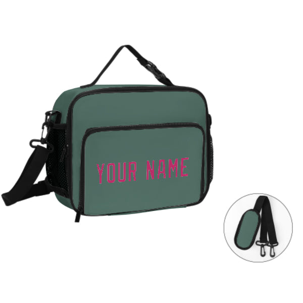 Custom Blue Green Pink Lunch Bag