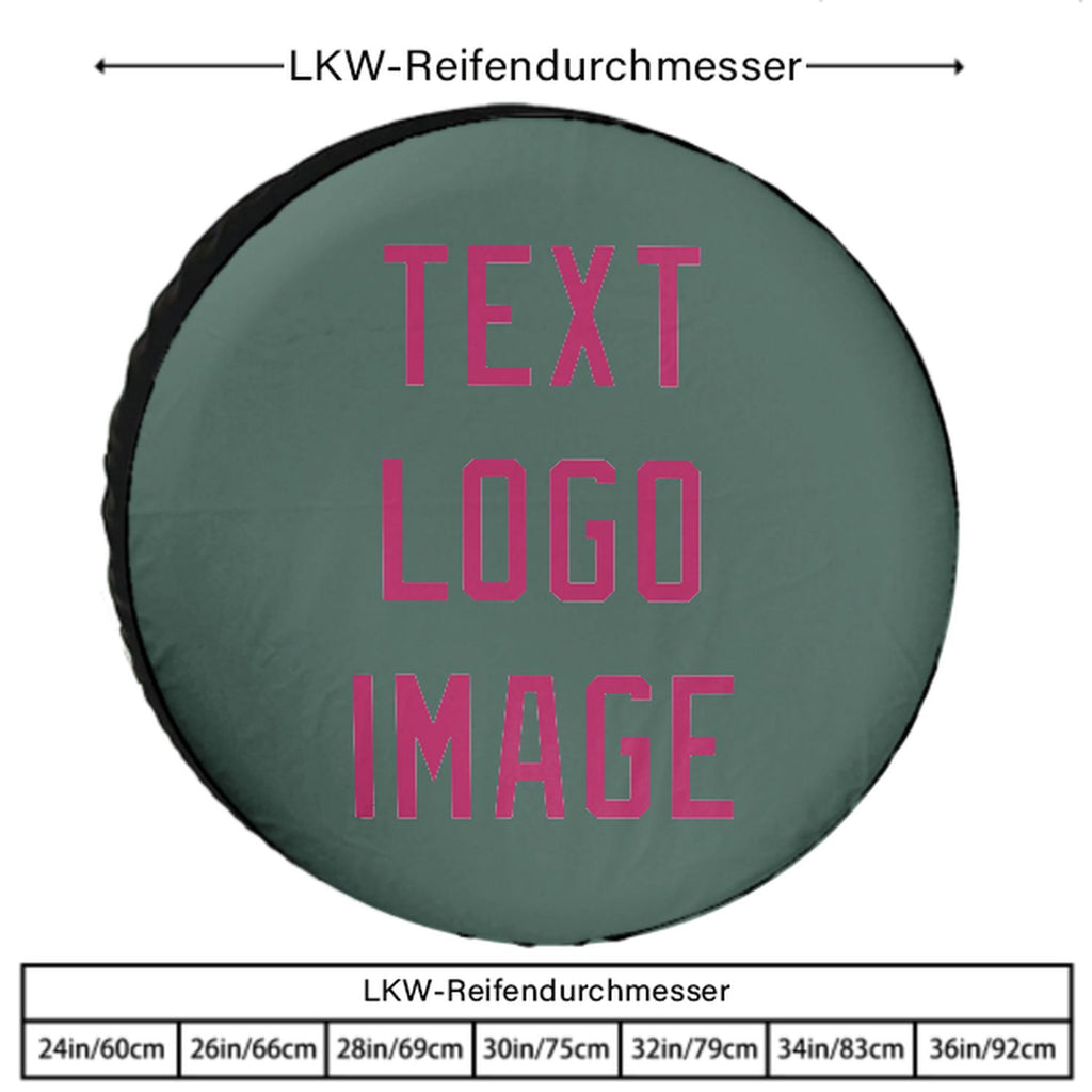 Custom Blue Green Pink Truck Tires