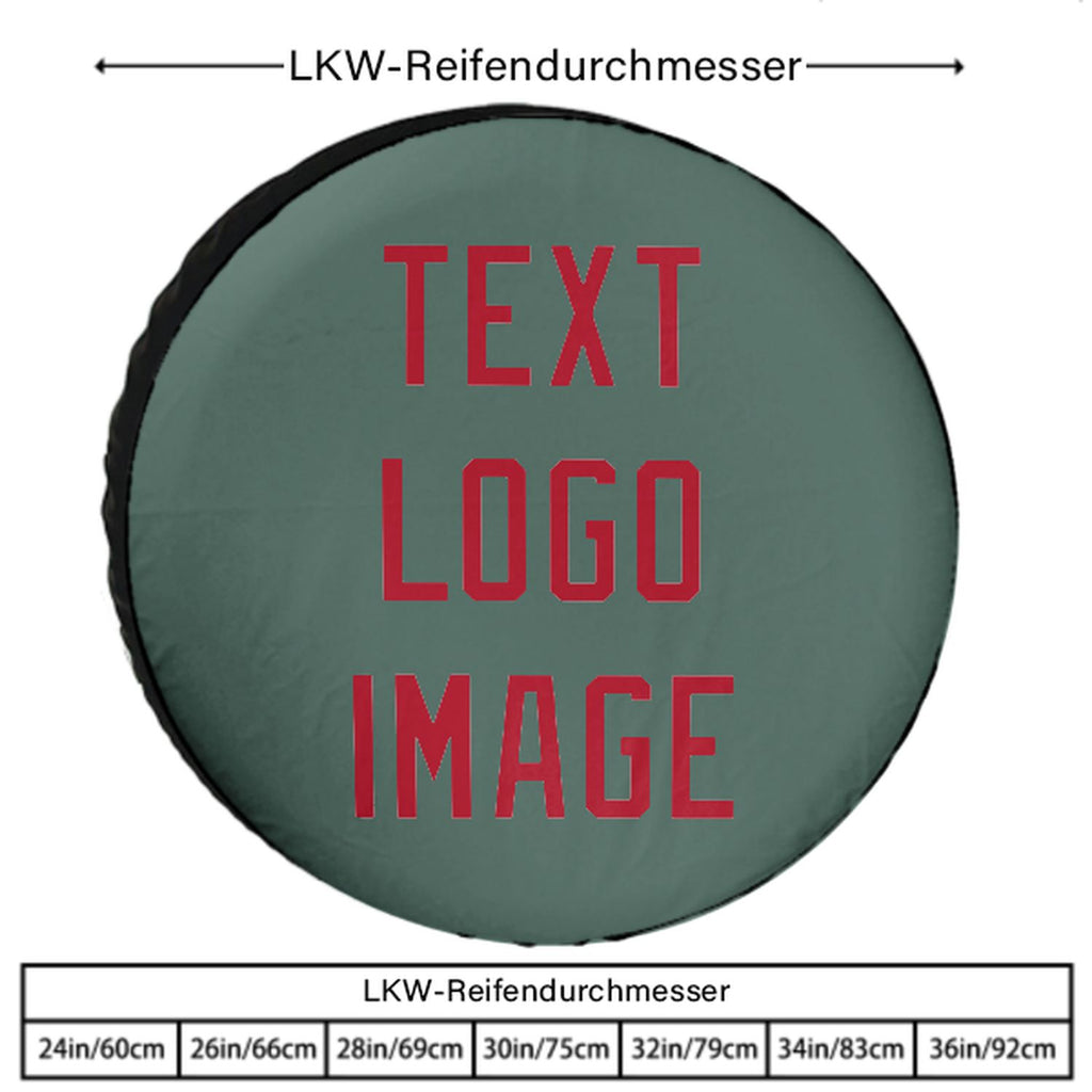 Custom Blue Green Red Truck Tires