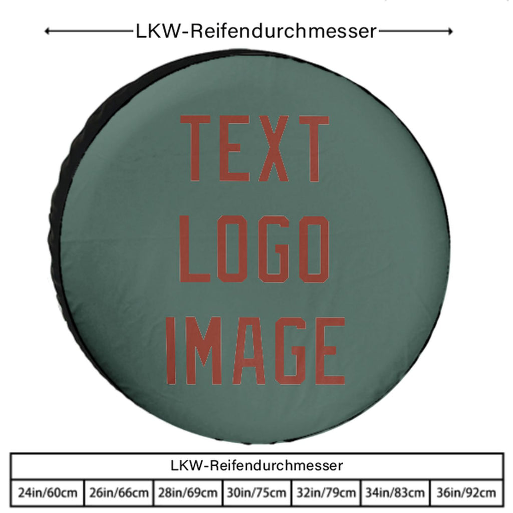 Custom Blue Green Coral Red Truck Tires